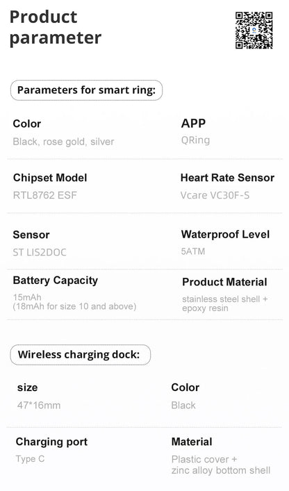 COLMI R12 Smart Ring – Suivi de Santé Innovant et Design Élégant BLACKBEARD OUTDOOR INDUSTRIES