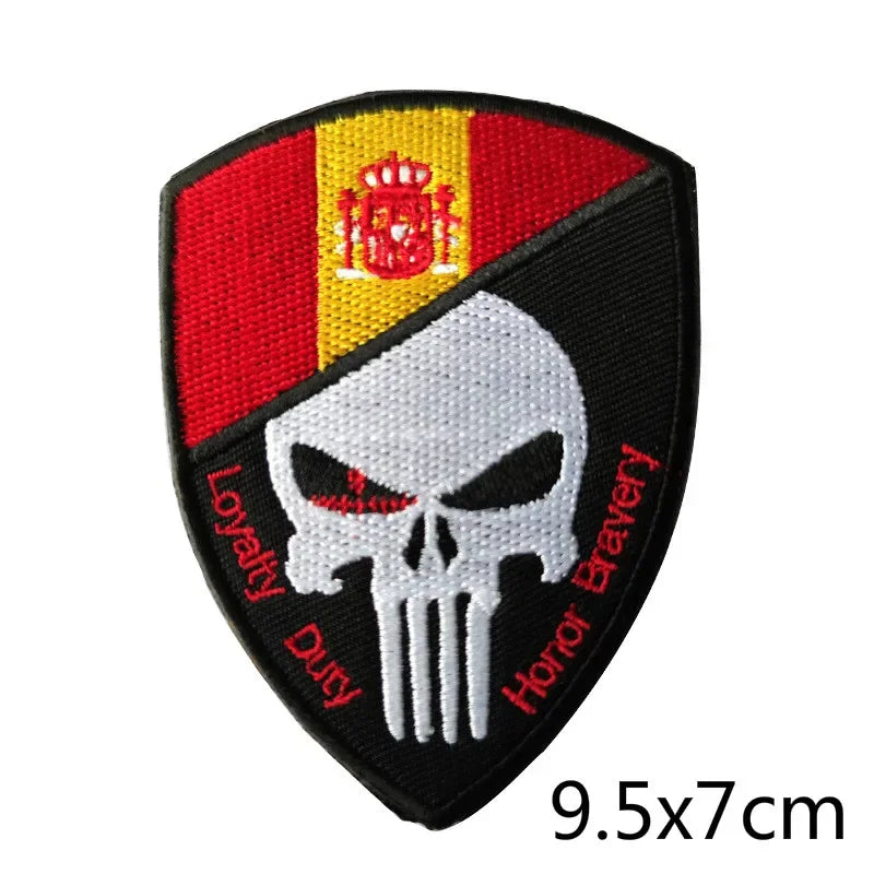 Patch Brodé Drapeau Espagnol – Patch Velcro 3D Écologique, Idéal pour Vêtements, Sacs, Accessoires et DIY - BLACKBEARD OUTDOOR INDUSTRIES