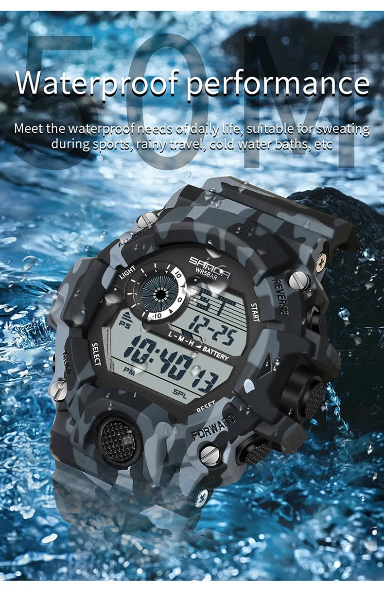SANDA 2183 – Montre Électronique Homme - BLACKBEARD OUTDOOR INDUSTRIES