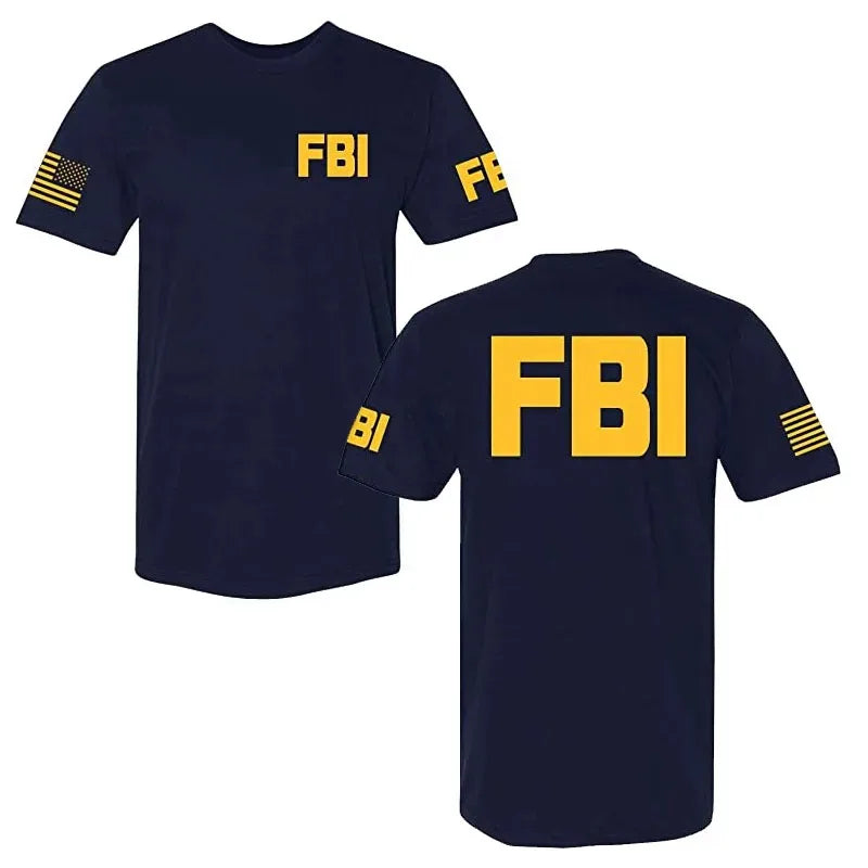 T-shirt police et secours unisexe en coton