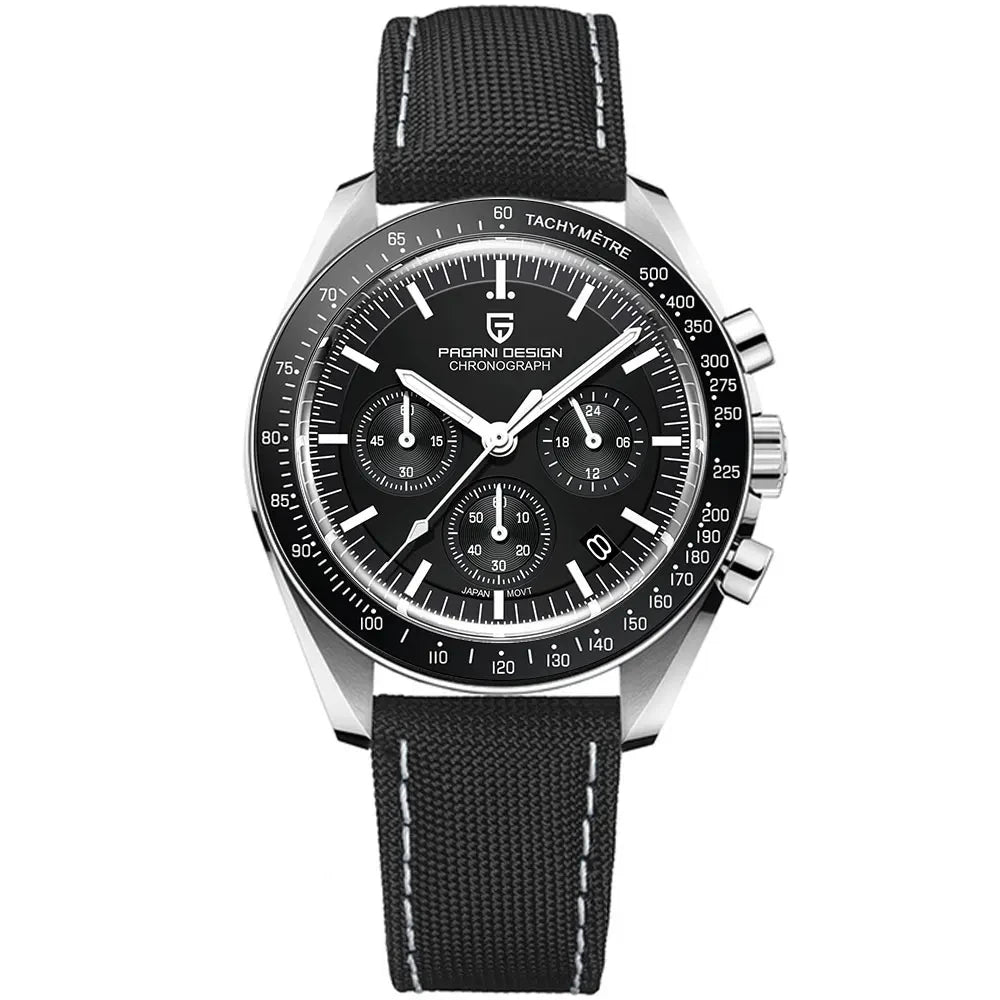 Montre Chronographe Pagani Design PD1701 Moon Watch 2026 — Japon, Saphir, 10 ATM + Boîte