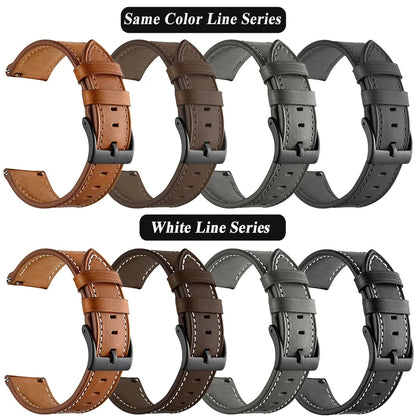 Bracelet en Cuir et Silicone 20mm/22mm pour Montres Huawei, Amazfit et Samsung Galaxy Watch BLACKBEARD OUTDOOR INDUSTRIES