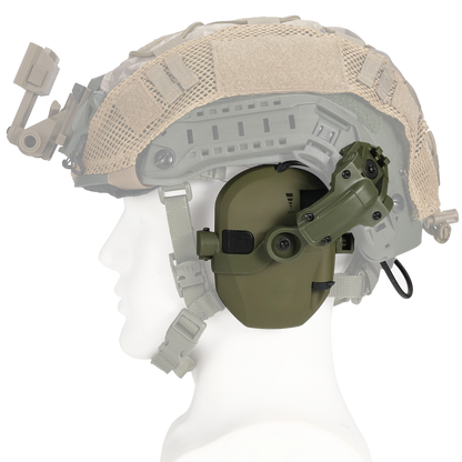Casque Anti-Bruit Électronique Actif – Protection Auditive 23 dB NRR, Amplification ×4, Entrée AUX