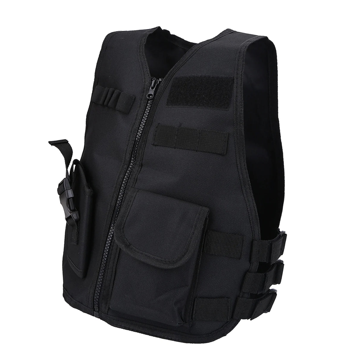 Gilet Tactique Enfant MOLLE – Oxford 600D, Réglable, Airsoft & Jeux Outdoor