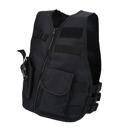 Gilet Tactique Enfant MOLLE – Oxford 600D, Réglable, Airsoft & Jeux Outdoor