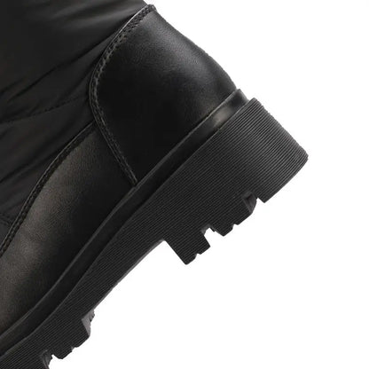 Cuissardes d’hiver femme à lacets, doublure fourrure