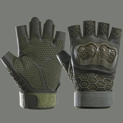 Gants Tactiques Demi-Doigt Militaire – Chasse Tir Combat Fitness Outdoor