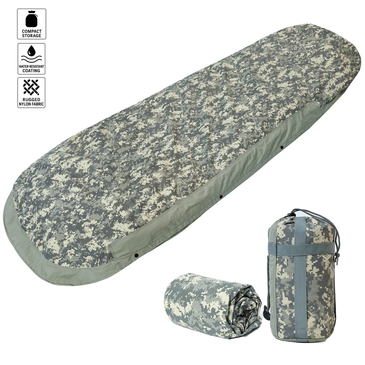 Housse de bivouac en nylon 220 × 90 cm – Sur-sac de couchage