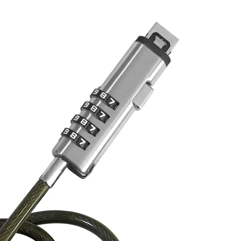 Serrure à Combinaison 4 Chiffres avec Câble de Sécurité pour Ordinateurs Portables – Protection Anti-Vol Pratique et Fiable - BLACKBEARD OUTDOOR INDUSTRIES