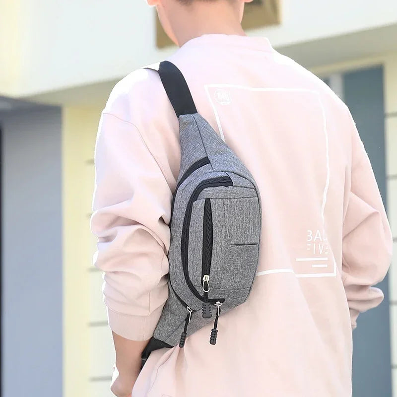 Sac Banane Homme Étanche – Style Coréen, Toile Oxford, Multi-usage - BLACKBEARD OUTDOOR INDUSTRIES