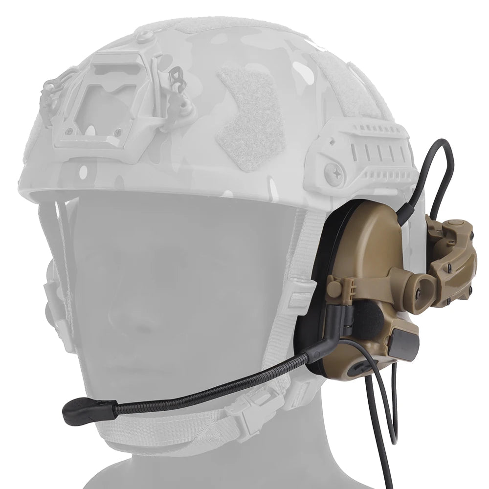 Casque Tactique de Protection Auditive Active – Casque Anti-Bruit Électronique avec Communication pour Casque Tactique BLACKBEARD OUTDOOR INDUSTRIES