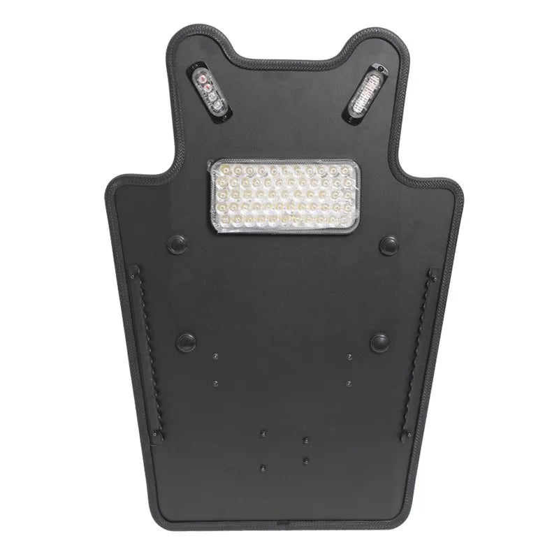Bouclier Tactique Aluminium — Anti-Agression, Lumière Stroboscopique, Léger - BLACKBEARD OUTDOOR INDUSTRIES