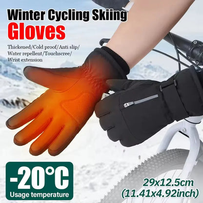 Gants Hiver Chauds GTUBIKE – Vélo Ski Randonnée Tactile Imperméable