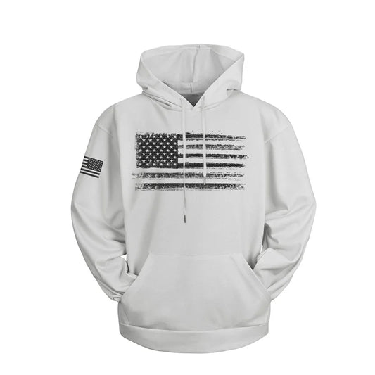 Hoodie Camouflage 3D Drapeau Américain — Sweat à Capuche Patriotique USA Imprimé Homme Femme Enfant - BLACKBEARD OUTDOOR INDUSTRIES