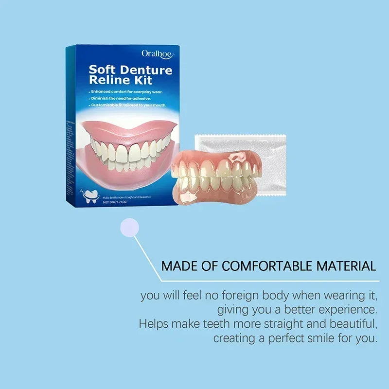 Kit de Silicone pour Dentiers – Kit Complet pour Dents Supérieures et Inférieures, Facile à Utiliser, Soins Dentaires BLACKBEARD OUTDOOR INDUSTRIES