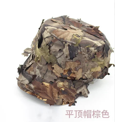 Casquette Tactique Camouflage 3D à Feuilles Bioniques – Chasse, Airsoft, Pêche, Observation Nature - BLACKBEARD OUTDOOR INDUSTRIES