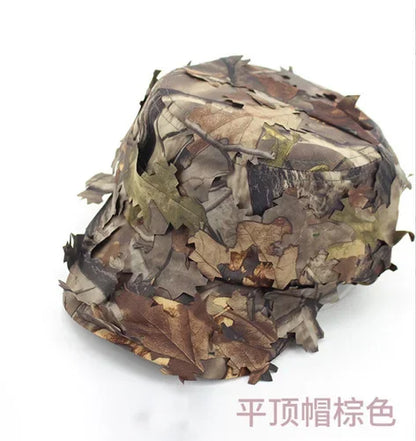 Casquette Tactique Camouflage 3D à Feuilles Bioniques – Chasse, Airsoft, Pêche, Observation Nature - BLACKBEARD OUTDOOR INDUSTRIES