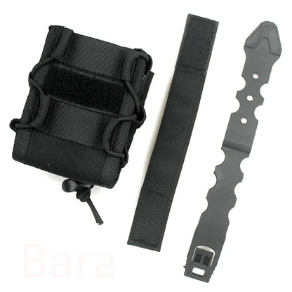 Pochette Tactique pour Menottes Ouvertes avec Clip et Sangle – Étui de Ceinture pour Menottes Asp, Menottes à Charnière, Menottes à Chaîne et Menottes Rigides Pliantes - BLACKBEARD OUTDOOR INDUSTRIES