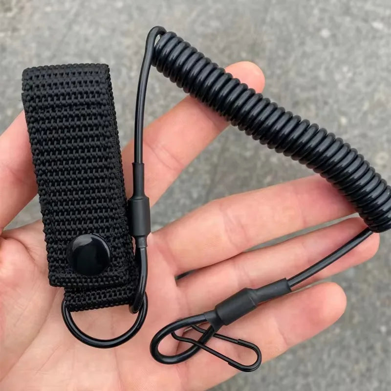 Longe Tactique Élastique Anti-Perte Nylon – Crochet Métal | Ceinture, Gilet, Lampe, Clés | 8 Coloris - BLACKBEARD OUTDOOR INDUSTRIES