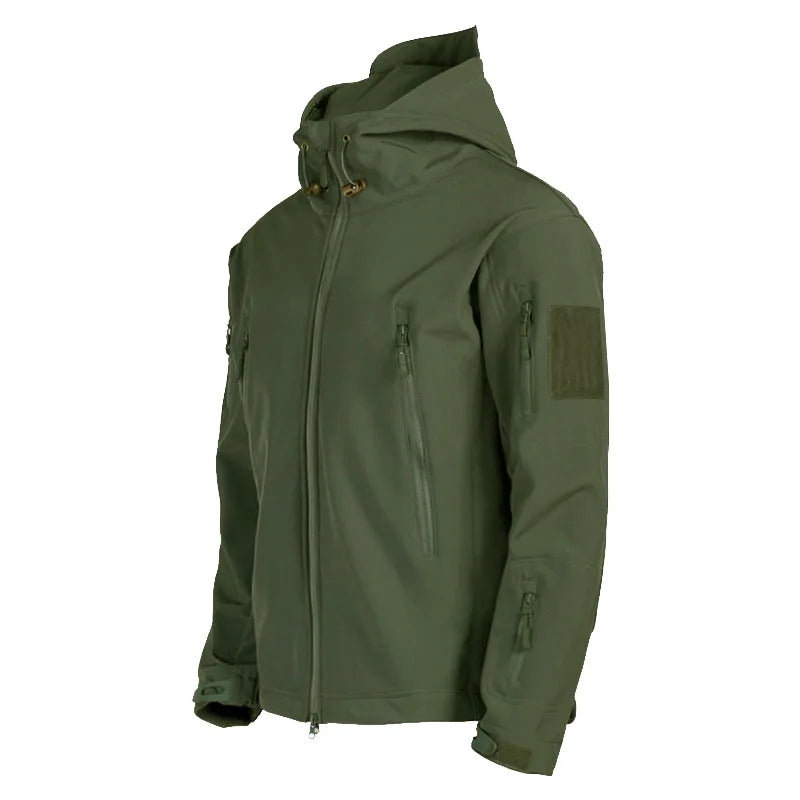 Veste Tactique Homme Softshell Techwear Coupe-Vent | Imperméable | Respirante | Polaire Intérieure | Capuche | 4 Saisons - BLACKBEARD OUTDOOR INDUSTRIES