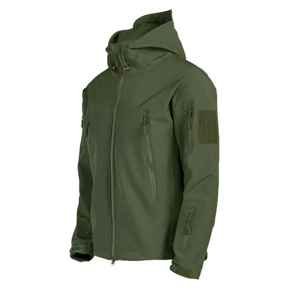 Veste Tactique Homme Softshell Techwear Coupe-Vent | Imperméable | Respirante | Polaire Intérieure | Capuche | 4 Saisons - BLACKBEARD OUTDOOR INDUSTRIES