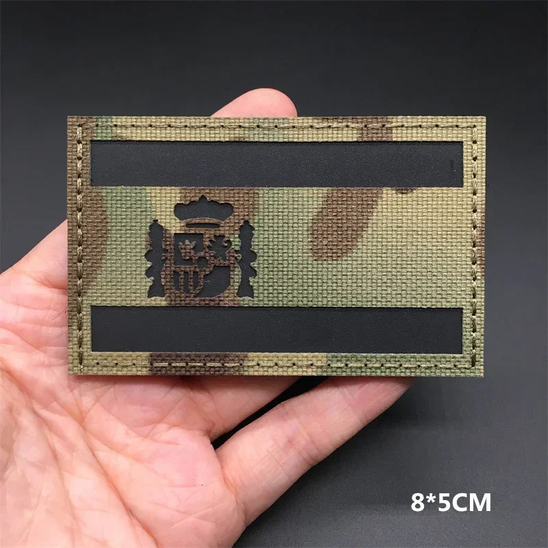 Patches Drapeaux Nationaux 3D Multicam – Réfléchissant IR, Découpe Laser, Hook & Loop | Tactique, Airsoft, DIY | 45+ Pays - BLACKBEARD OUTDOOR INDUSTRIES