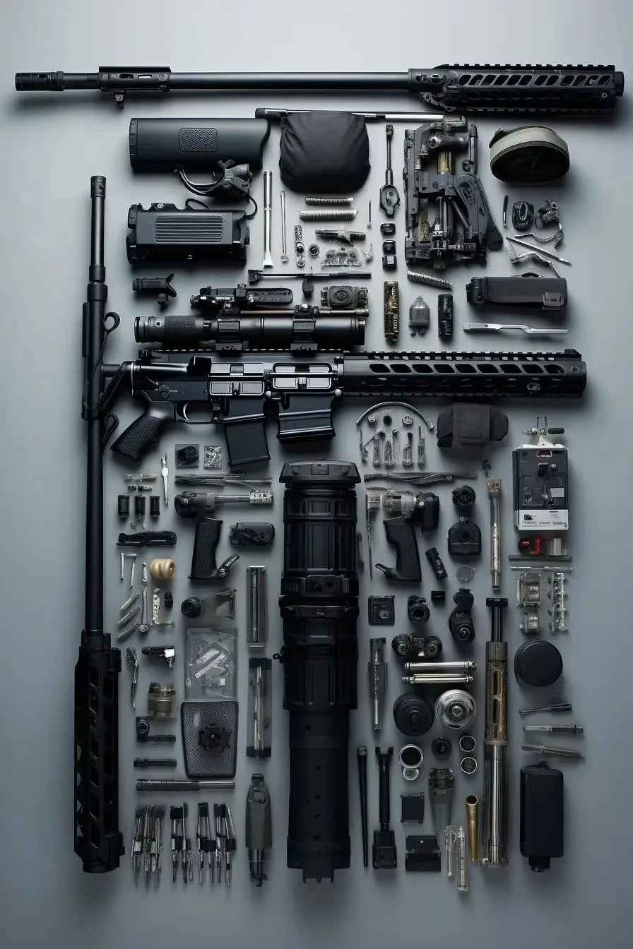 Gun Accessories Posters Wall Art Canvas Painting and Prints Pictures Ak-47 Automatic Rifle Interior for Room Home Decor Gifts BLACKBEARD OUTDOOR INDUSTRIES