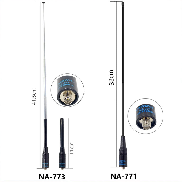 Antenne Nagoya NA-771 / NA-773 VHF/UHF SMA-Femelle – Baofeng, Quansheng, Kenwood