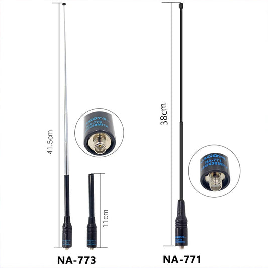 Antenne Nagoya NA-771 / NA-773 VHF/UHF SMA-Femelle – Baofeng, Quansheng, Kenwood