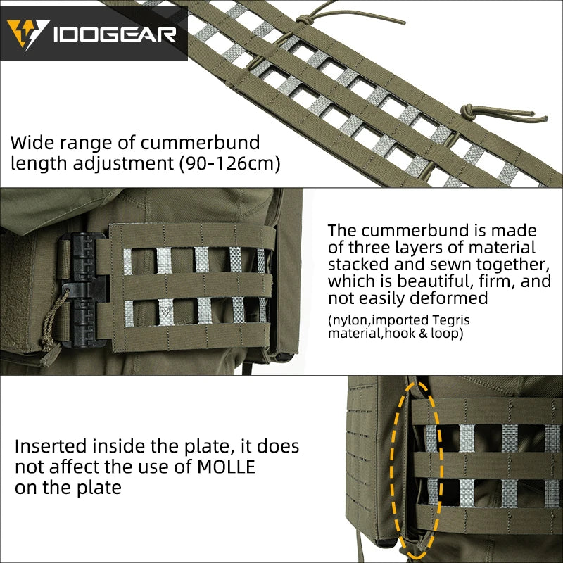 Gilet tactique IDOGEAR G4 quick release laser cut MOLLE - BLACKBEARD OUTDOOR INDUSTRIES