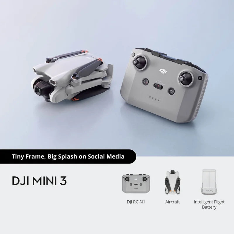 DJI Mini 3 Drone Only / RC-N1 / RC 4K HDR Video Ma boutique