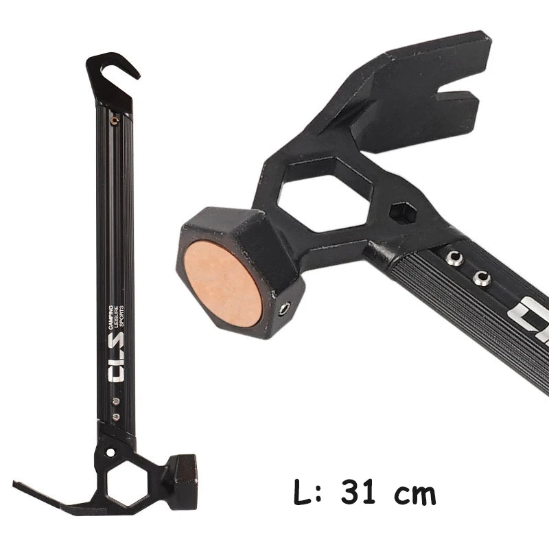 Marteau de Camping Tête Cuivre — Manche Aluminium & Acier Inox | BLACKBEARD - BLACKBEARD OUTDOOR INDUSTRIES