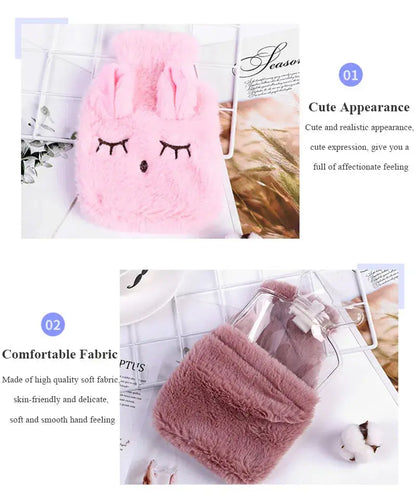 Bouillotte Peluche Lapin Portable – Chauffe-Mains Réconfortant Ma boutique