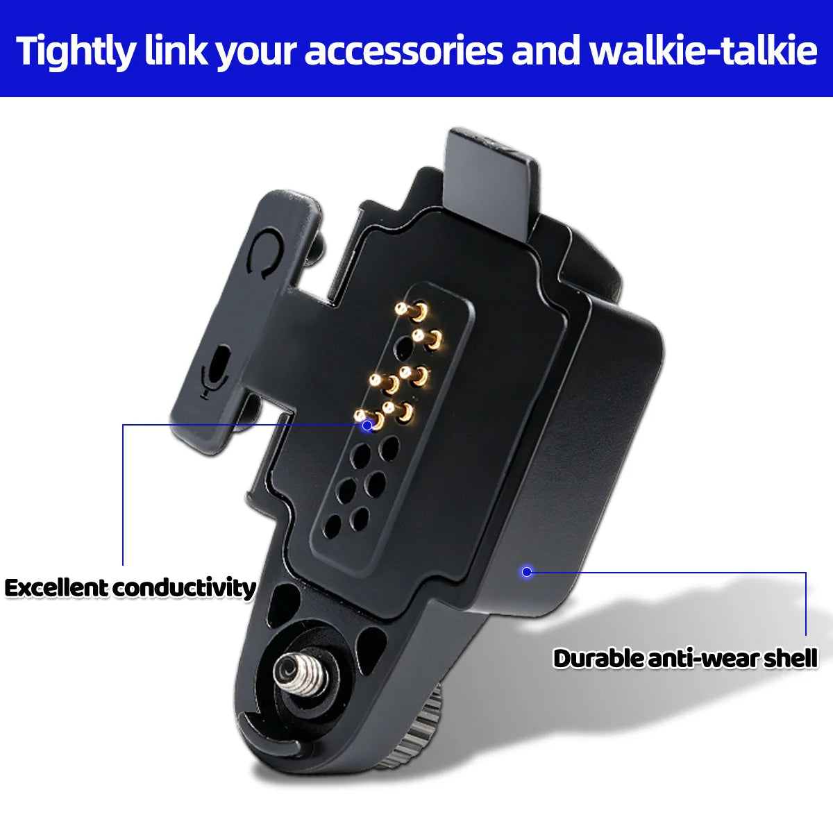 Adaptateur Audio 2 Broches BAJETON BJ-9000 – Connecteur Kenwood pour Radtel RT-950, RT-950Pro, BJ-9000