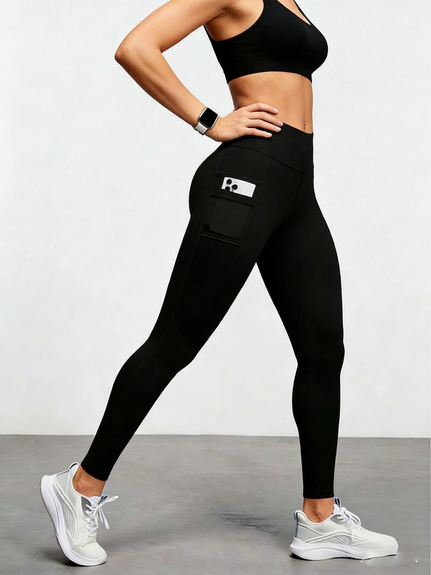 Legging Yoga Femme Taille Haute – Poche Téléphone, Gainant, Anti-Squat - BLACKBEARD OUTDOOR INDUSTRIES