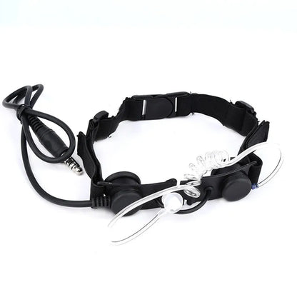 Microphone Laryngophone Tactique WADSN pour Radio Kenwood, BaoFeng UV-5R, UV-5X, UV-82 avec PTT U94 BLACKBEARD OUTDOOR INDUSTRIES