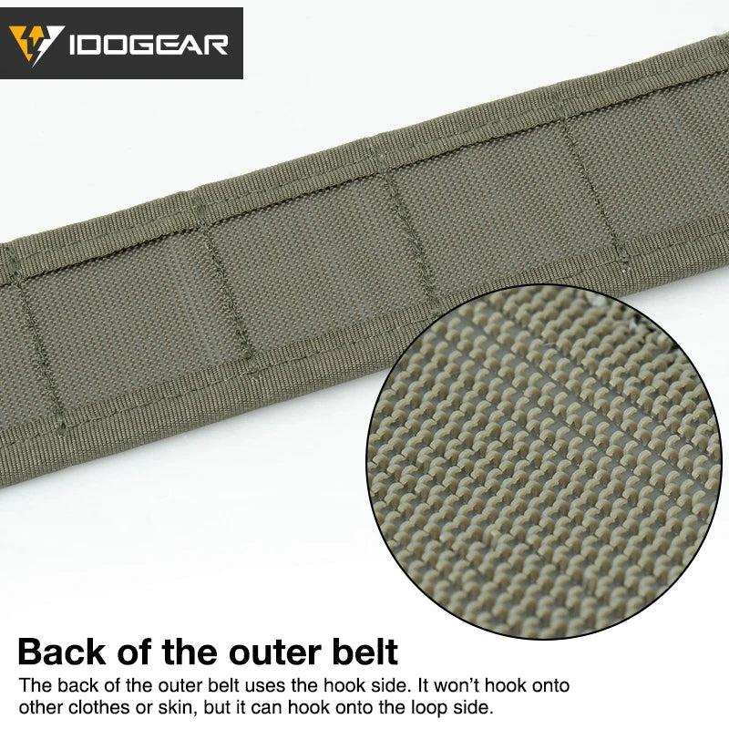 Ceinture Tactique IDOGEAR Quick Release MOLLE – Ceinture de Service Légère Ma boutique