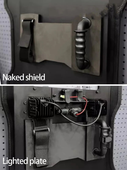 Bouclier Tactique ABS Anti-Émeute — Protection Haute Résistance avec Option LED - BLACKBEARD OUTDOOR INDUSTRIES