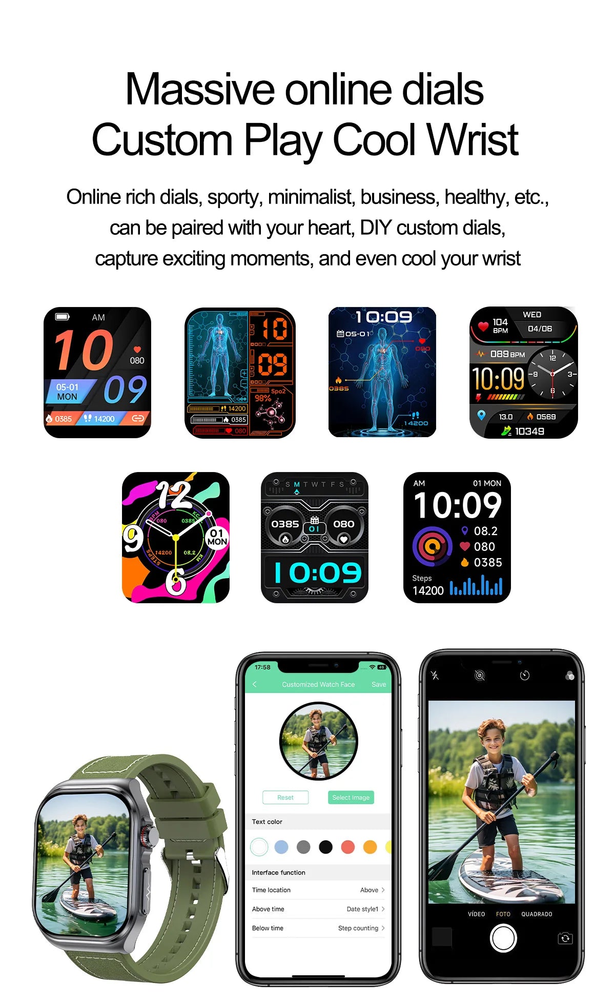 LIGE ET585 – Montre Connectée AMOLED Homme & Femme - BLACKBEARD OUTDOOR INDUSTRIES