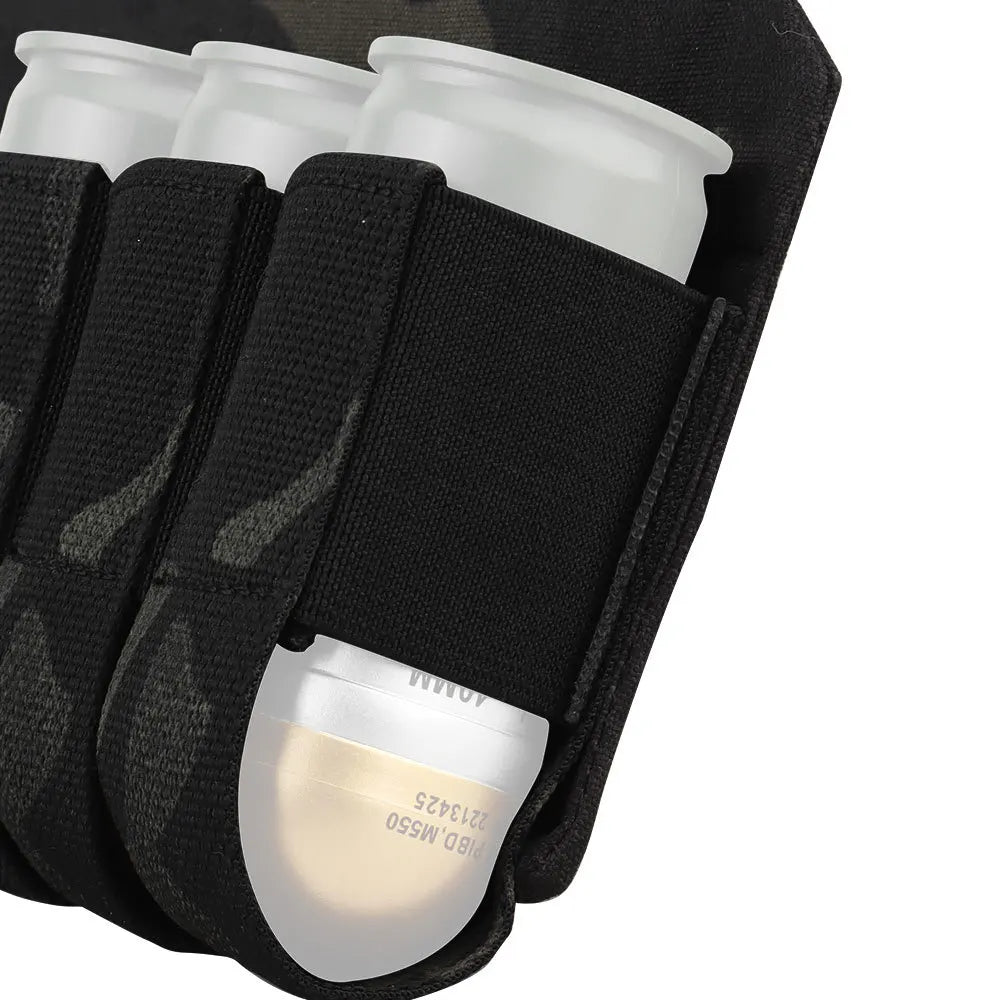 Pochette pour Grenades M203 – Porte-Grenades 5 Éléments 40MM – Accessoire pour Gilet Tactique Micro, Veste de Combat et Transporteur de Plaque - BLACKBEARD OUTDOOR INDUSTRIES