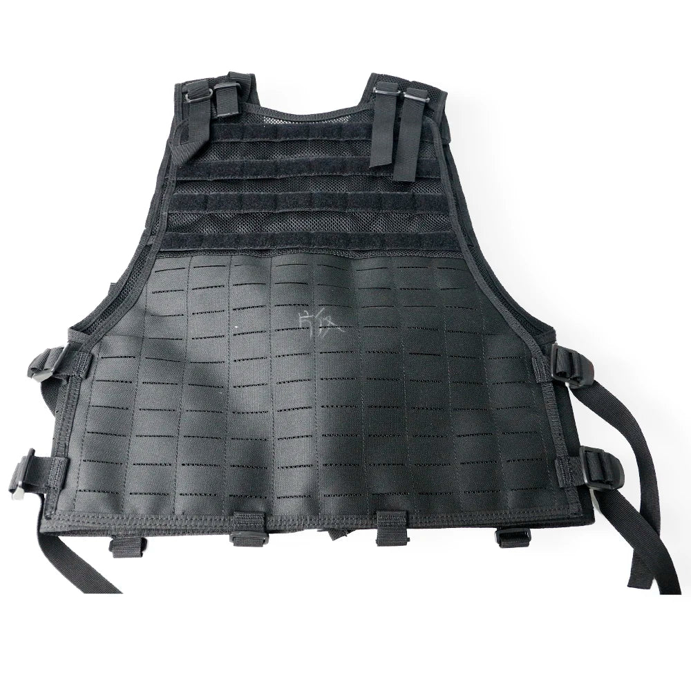 Gilet Tactique MOLLE Ajustable – Oxford Haute Densité, Bandes Réfléchissantes, Détachement Rapide | Airsoft, Sécurité