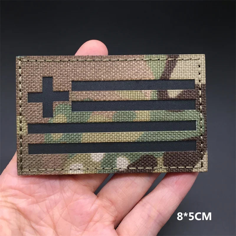 Patches Drapeaux Nationaux 3D Multicam – Réfléchissant IR, Découpe Laser, Hook & Loop | Tactique, Airsoft, DIY | 45+ Pays - BLACKBEARD OUTDOOR INDUSTRIES