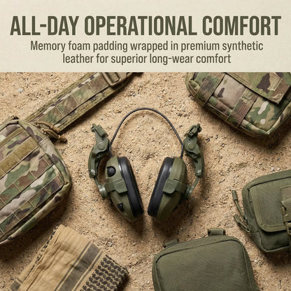 Casque Anti-bruit Électronique Tactique – Protection Auditive Chasse & Tir