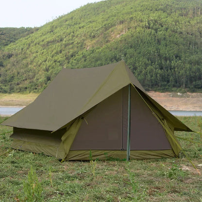 Grande Tente Camping Familiale 8+ Personnes Canvas Triple Couche – Ouverture Rapide, Fibre de Carbone | Camping, Pique-Nique, Militaire
