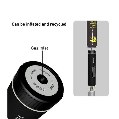 Briquet chalumeau tempête en métal, flamme jet rose