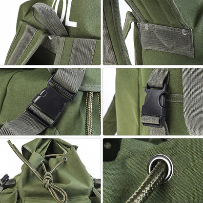 Sac à dos de pêche en nylon – Vert militaire