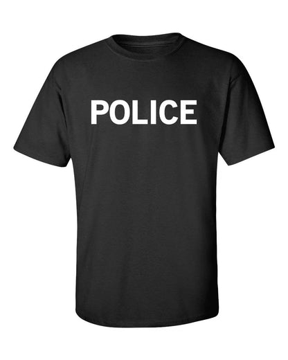 T-Shirt Police Homme Manches Courtes – Col Rond Imprimé Tactique