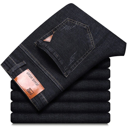 Jean Homme Fashion Business – Jean Slim Stretch Classique, Pantalon Casual – Denim Noir et Bleu BLACKBEARD OUTDOOR INDUSTRIES