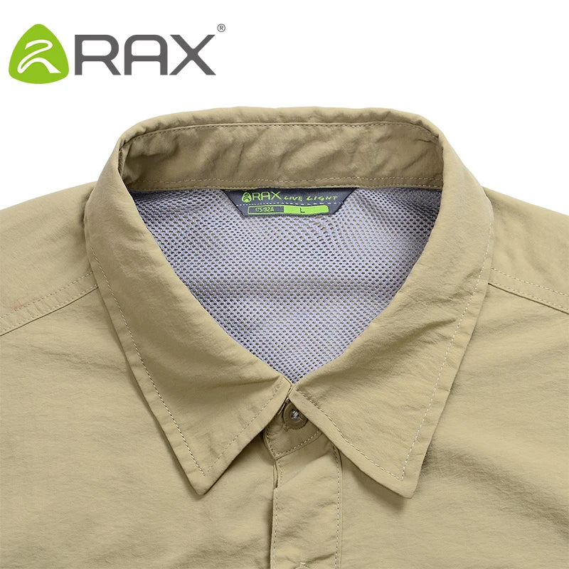 RAX Chemise Outdoor Quick-Dry UV Protection Manches Longues – Homme & Femme