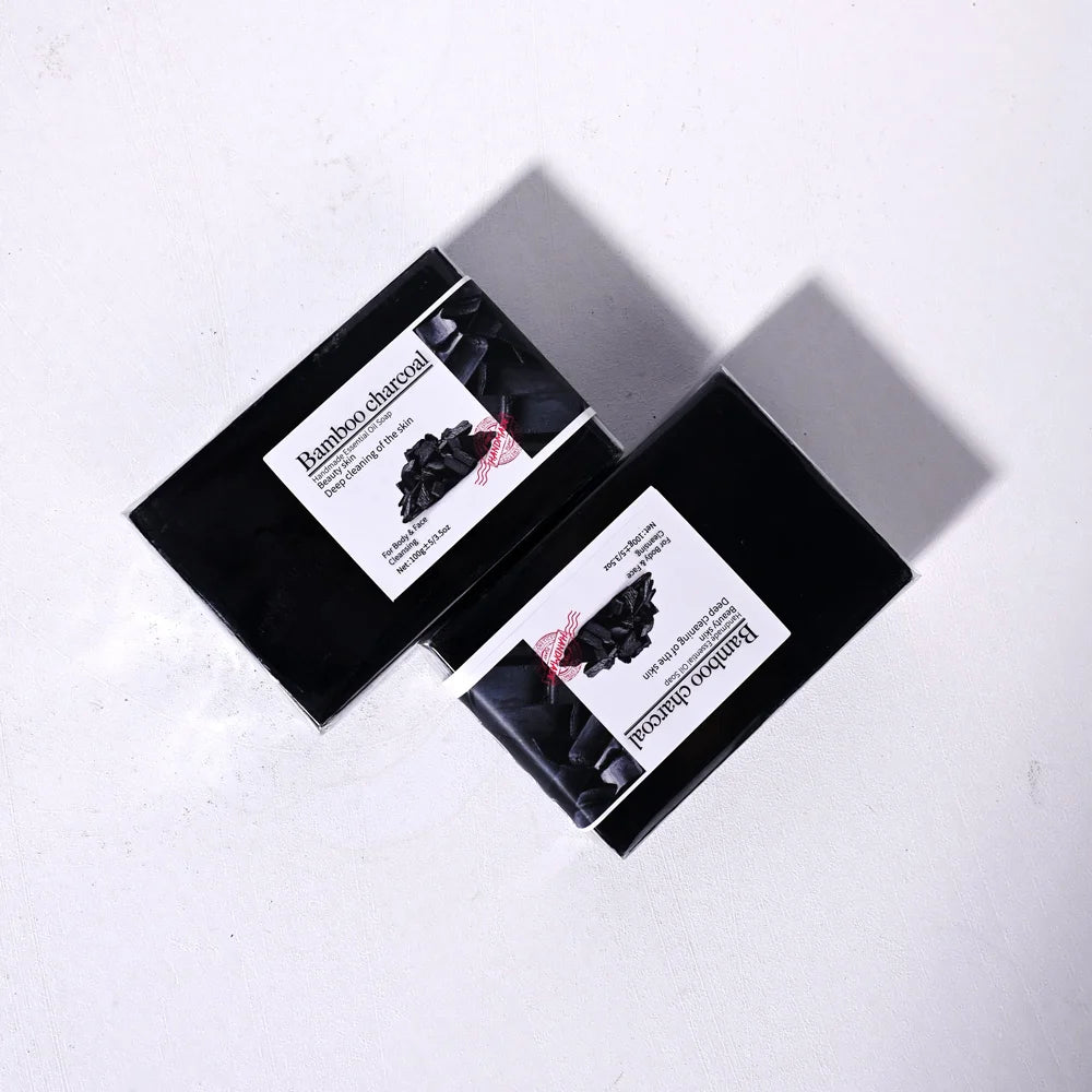 Savon au charbon de bambou 100 g pour la toilette